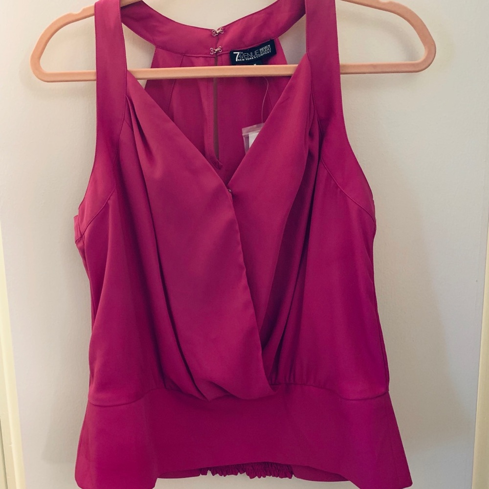 NY&Co sleeveless Plum Top